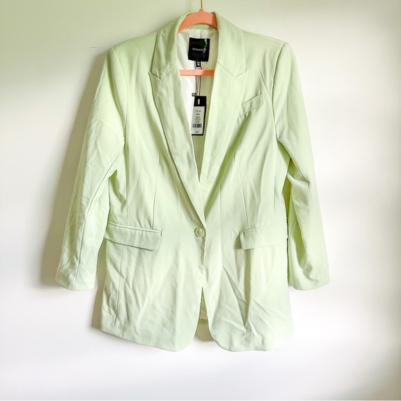 NWT Dynamite Pastel Green Dewkist Veston Oversized 80s Blazer sz XS - Picture 1 of 4
